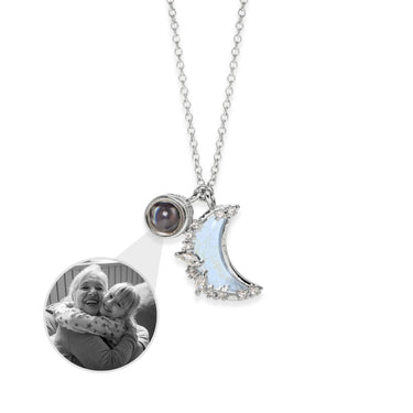 Hope Photo Personalised Necklace - Photo Necklace - Photo Projection Necklace Necklace Silver Brother & Sisters